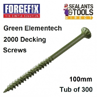 Forgefix Premium Torx Decking Screws 100mm FFDS5100GT Tub 300