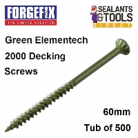 Forgefix Premium Torx Decking Screws 60mm FFDS4560GT Tub 500