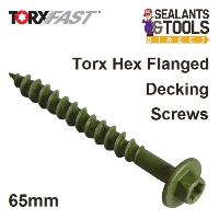 Forgefix Torxfast Torx Hex Flanged Decking Screws 7.0 x 65mm Box 50