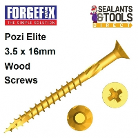 ForgeFix ForgeFast Pozi Elite Wood Screws 3.5 16mm Box 200 FFP3516Y 
