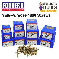 ForgeFix Multi-purpose Pozi Drive Screws 1800 piece 11 Boxes