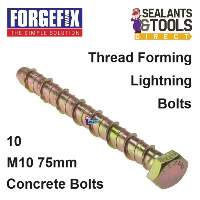 ForgeFix Lightning Concrete Bolt Fixing M10 75mm 10THB1075 10 Pack