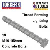 ForgeFix Lightning Concrete Bolt Fixing M16 150mm LGB16150 Box 10 