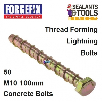ForgeFix Lightning Concrete Bolt Fixing M10 100mm THB10100 Box 50