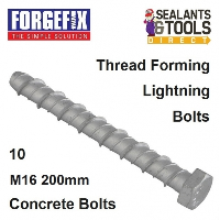 ForgeFix Lightning Concrete Bolt Fixing M16 200mm THB16200 Box 10