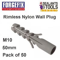 Rimless Expansion Wall Plugs M10 x 50mm 50 Pack 50RIM1050