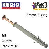 Forgefix Plug Screw Frame Fixing M8 60mm 10FF860 10 Pack