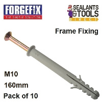 Forgefix Plug Screw Frame Fixing M10 160mm 10FF10160 10 Pack