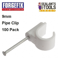Forgefix Masonry Nail Pipe Clip 9mm PCMN9 100 Pack