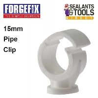 Forgefix Pipe Clip Clip Lock 15mm Single Bracket PCSC15 100 Pack 