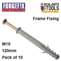 Forgefix Plug Screw Frame Fixing M10 120mm 10FF10115 10 Pack