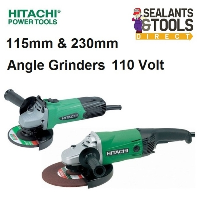 Hitachi Pro Angle Grinder Twin Pack 115mm and 230mm 110 Volt 