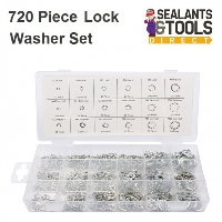 locking Washer Assortment 720 Piece Serrated and Spring Set 62049C
