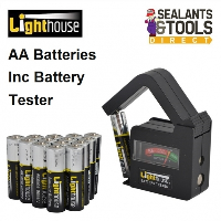 Lighthouse Battery Tester and AA Batteries Pack of 14 BATAAPK