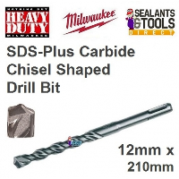 Milwaukee SDS Plus Masonry Drill Bit - 12mm x 210mm