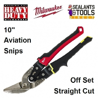 Milwaukee Offset Straight Cutting Aviation Snips Tin Cutters 48224032