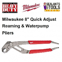 Milwaukee Reaming Waterpump Pliers 8 inch Quick Adjustable