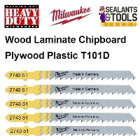 Milwaukee Jigsaw Blade Wood and Plastic T101D 4932274351 5pk