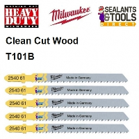 Milwaukee Jigsaw Blade Wood T101B 4932254061 5pk