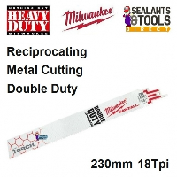 Milwaukee Sawzall 230mm Metal Torch 18Tpi - Pack of 1 - Reciprocating Recip Saw Blade