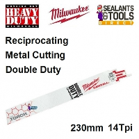 Milwaukee Sawzall 230mm Metal Torch 14Tpi - Pack of 1 - Reciprocating Recip Saw Blade