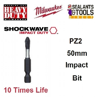Milwaukee Shockwave Impact Duty PZ2 50mm Pozi Drive Bit 4932430865