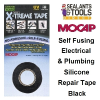 Mocap Black X-Treme Tape Silicone Rubber Self Fusing Repair Tape