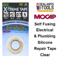 Mocap Clear X-Treme Tape Silicone Rubber Self Fusing Repair Tape