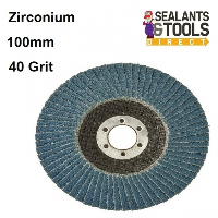 Zirconium Heavy Duty Flap Disc Sanding Grinding 100mm - 40 grit 783164