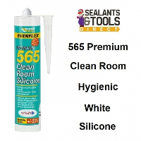 Everbuild 565 Clean Room Silicone Sealant White Food Safe 565WE