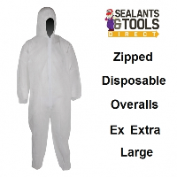 Zip-up Disposable Overalls - Extra Extra Large XXL 719802