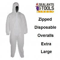 Zip-up Disposable Overalls - Extra Large XL 595763