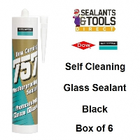 Dow Corning 757 Glass Sealant Black - Box of 6