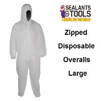 Zip-up Disposable Overalls - Large 656617