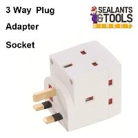 3 way 13A socket Electric Wall Plug Adaptor 439477