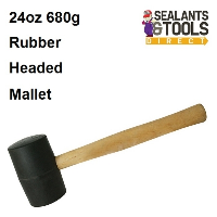 Rubber Mallet 24oz 680g Black Head HA73 