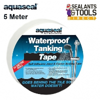 Aquaseal Wet Room Waterproof Tanking Corner Tape 5 Meters 