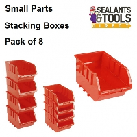Stacking Small Parts Storage Boxes Bin Organiser 8pc Set 250968