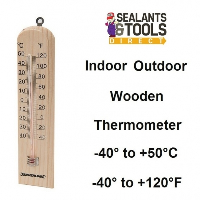 Wood Indoor and Outdoor Garden Thermometer 490745
