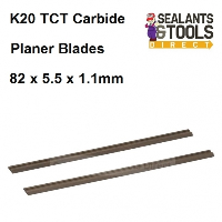 K20 TCT Planer Blades 82mm x 5.5mm x 1.1mm 125629 Carbide Twin pack