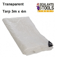 Transparent Tarpaulin Heavy Duty 3m x 4m 280111