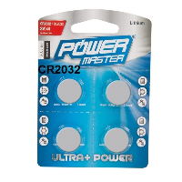 Power Master 3V CR2032 Button Cell Coin Lithium Battery 675789 4 Pack