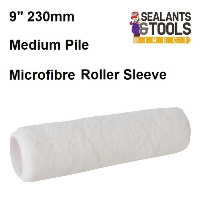 Microfibre Paint Roller Sleeve Refill Medium Pile 230mm 9 inch 873719