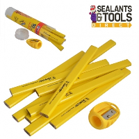 C H Hanson Carpenters Pencil Markers and Sharpener Set 10 Pack 00213