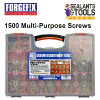 ForgeFix Multi-purpose Pozi Wood Screws 1500 Piece Set in Organiser