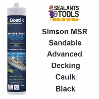 Bostik Simson MSR Marine Decking Caulk Sealant 290ml - BLACK