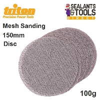 Triton 100 Grit Hook and Loop Mesh Sanding Disc 150mm 10pk 489403