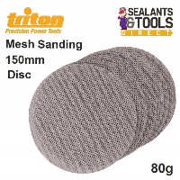 Triton 80 Grit Hook and Loop Mesh Sanding Disc 150mm 10pk 370215