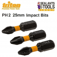 Triton PH2 Impact Driver Phillips Screwdriver 25mm Bits 359791