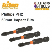 Triton PH2 Impact Driver Phillips Screwdriver 50mm Bits 577100